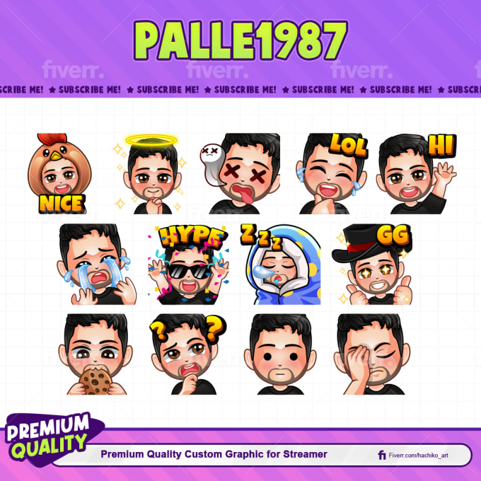 3x Among Us Emotes for Twitch / Discord /  / Facebook 