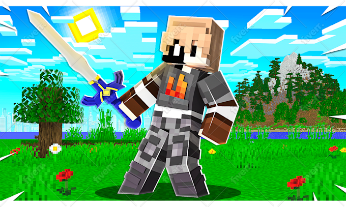 Make Best Minecraft 2d Thumbnail By Erenpolatn Fiverr