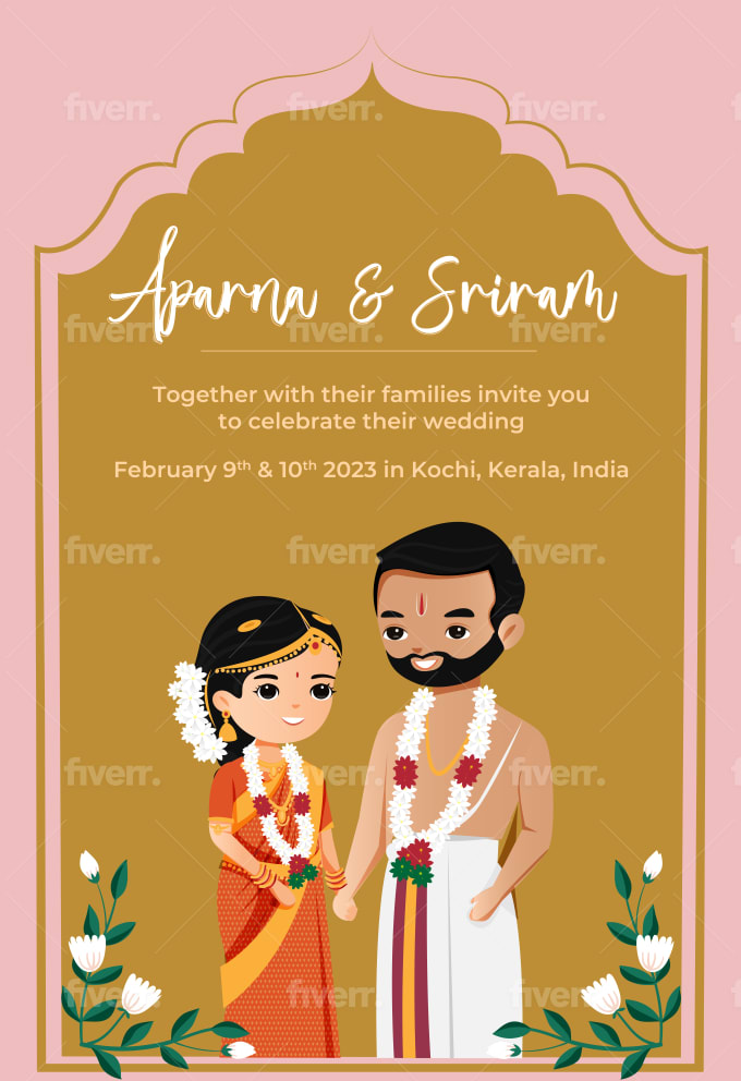 Cartoon Wedding Invitation Images  Free Download on Freepik