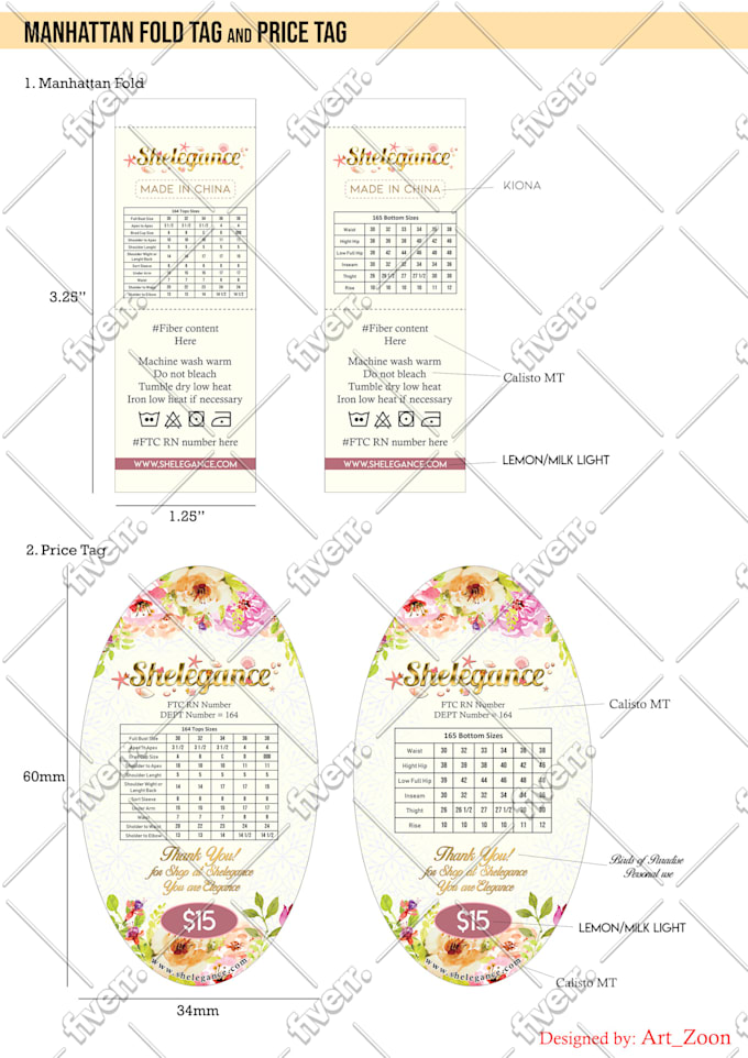 Design branded clothing tags and clothing labels by Art_zoon ...