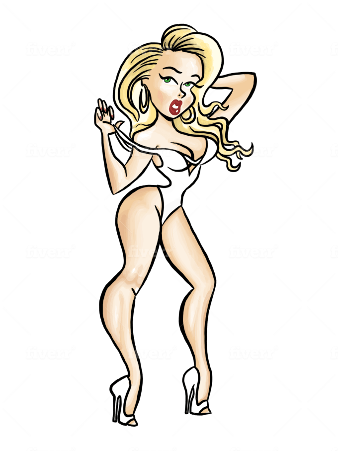 Draw A Cute And Sexy Pin Up Pinup Girl By Toonimals