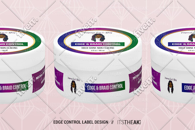 Design edge control labels for your hair care brand by ...