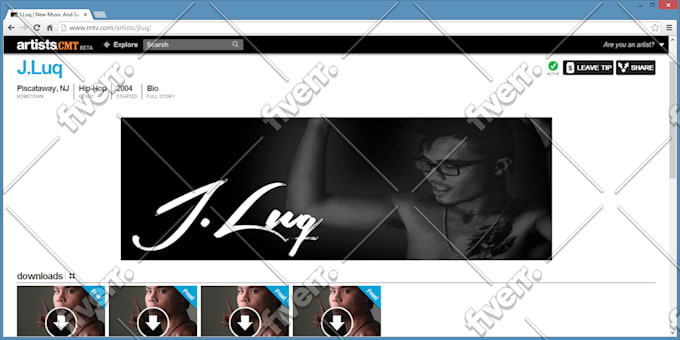 Create You A Professional Artist Page On Cmt Mtv Or Vh1 And Manage It By Nationalmusic Fiverr Mtv artist ident / making of. fiverr