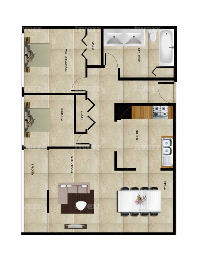 Create A 2d Floor Plan By Isurusampath