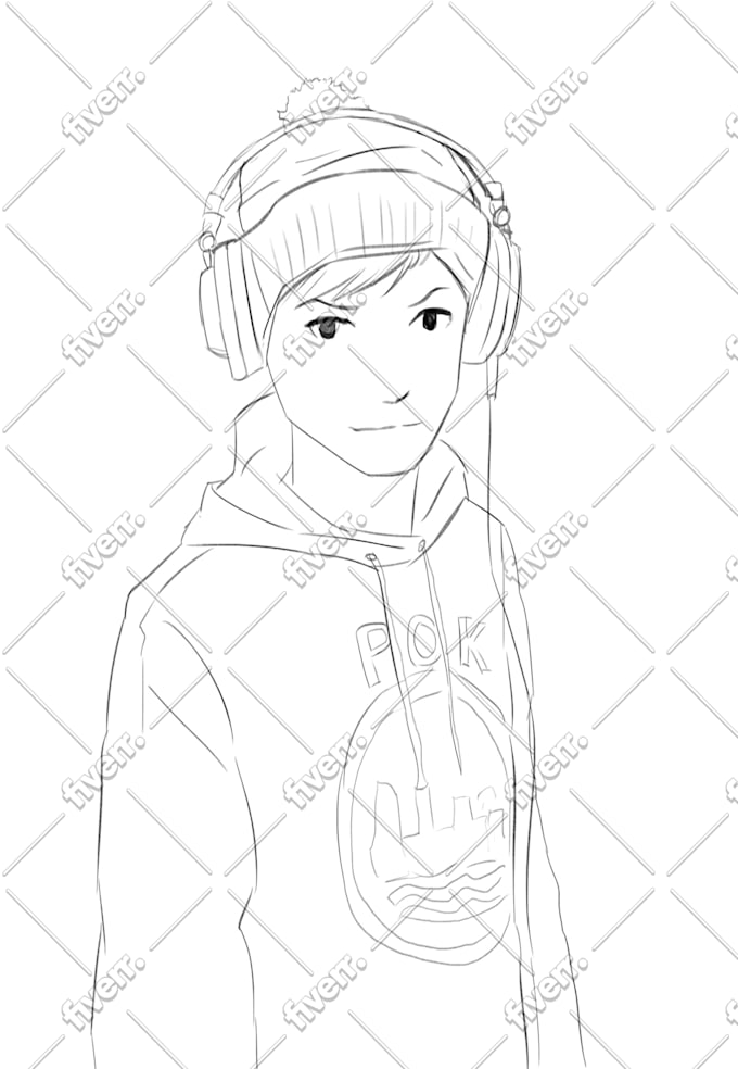 Draw You As An Anime Character By Katsuedrawing Fiverr Draw You As An Anime Character By Katsuedrawing Fiverr