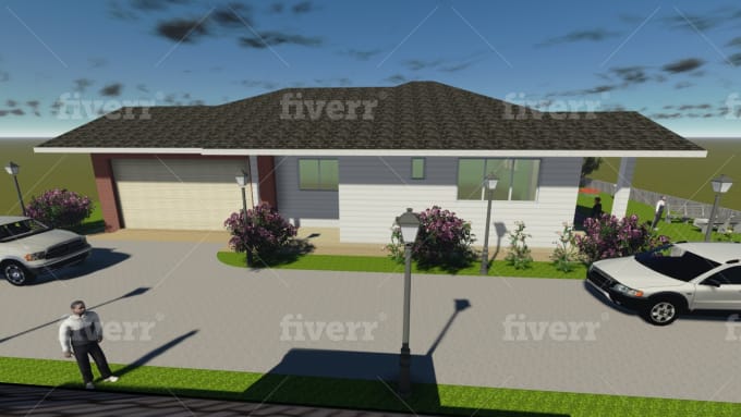 Create 3d Drawing Of House And Building By Upuldragon