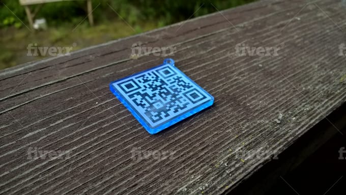 Acrylic/Wood QR code Keychain (MADE TO ORDER) – A Vintage View