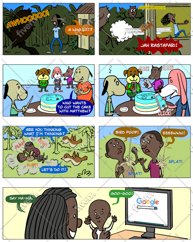 Do Web Comic Strip In Traditional Style For Commercial Use By Reymamangun