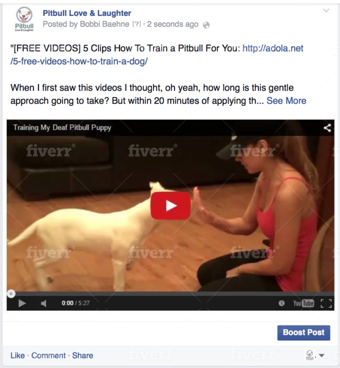 post your message on my pet dog pitbull