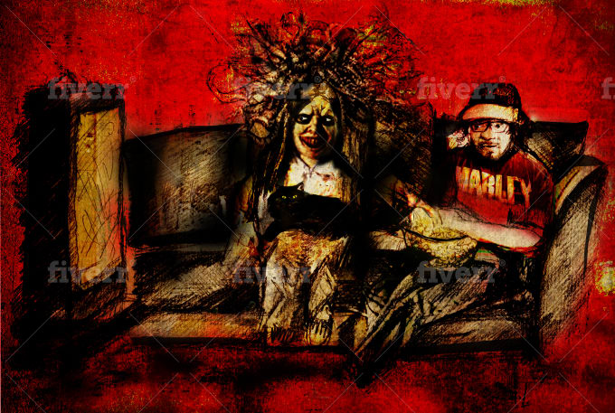 Draw You As A Scary Monster From Your Photo By Najlakay