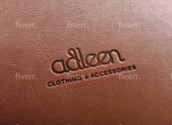 Create a realistic embossed leather logo mockup by Gkordic | Fiverr