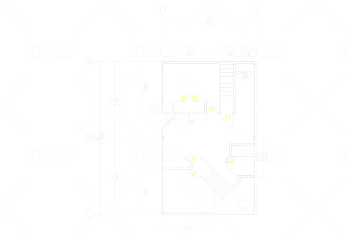 Draw your house plans in autocad from freehand sketches by ...