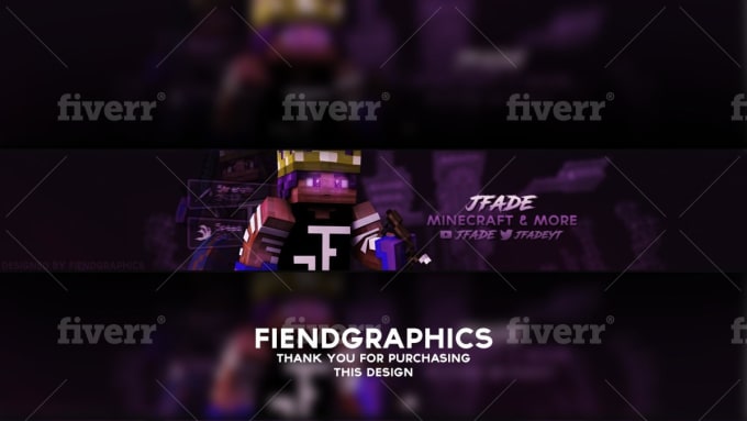 Design A 3d Minecraft Banner By Fiendgraphics