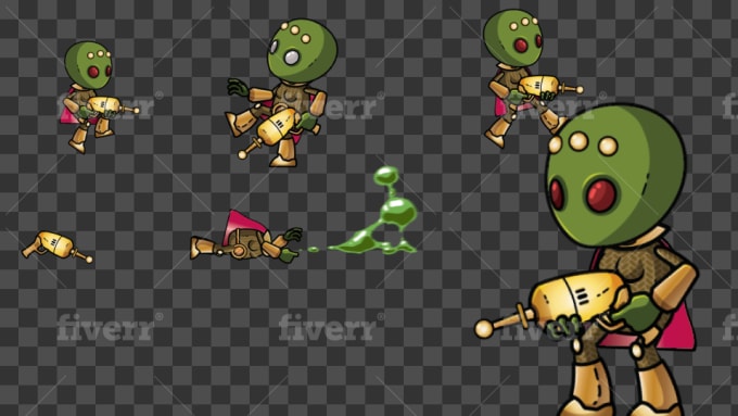 Animate your 2d game character animation in dragonbones by Moonstar2d |  Fiverr