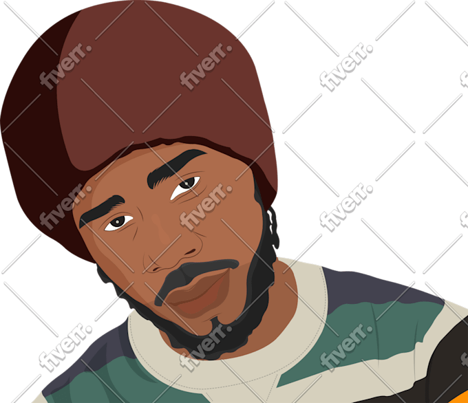 Transform Your Face In To A Cartoon Illustration Vector By Rushaed