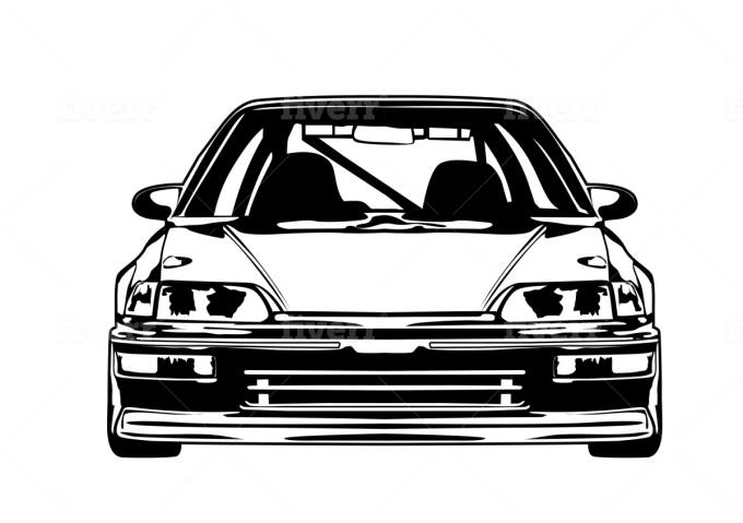 Do Vector Illustrations Of Your Car By Faizansiddiqui7