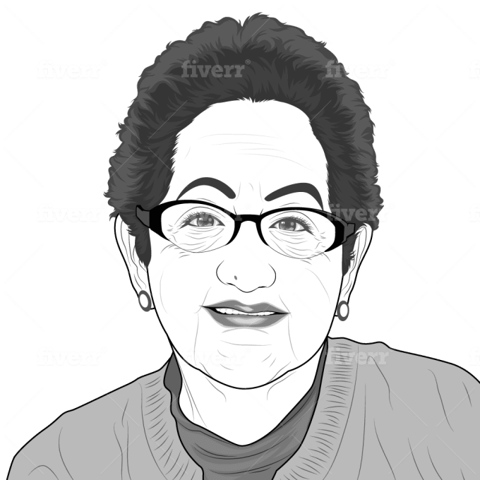 Make Black And White Vector Face By Ardhika 16