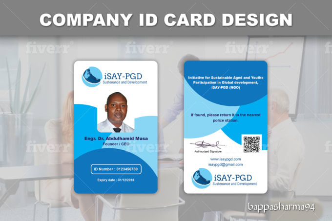 Ngo Id Card Design