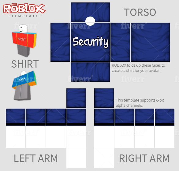 Make A Roblox Shirt For You By Dabinvc Fiverr - roblox security shirt template
