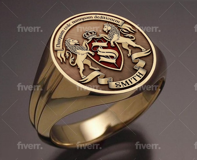 Smith family crest ring clearance
