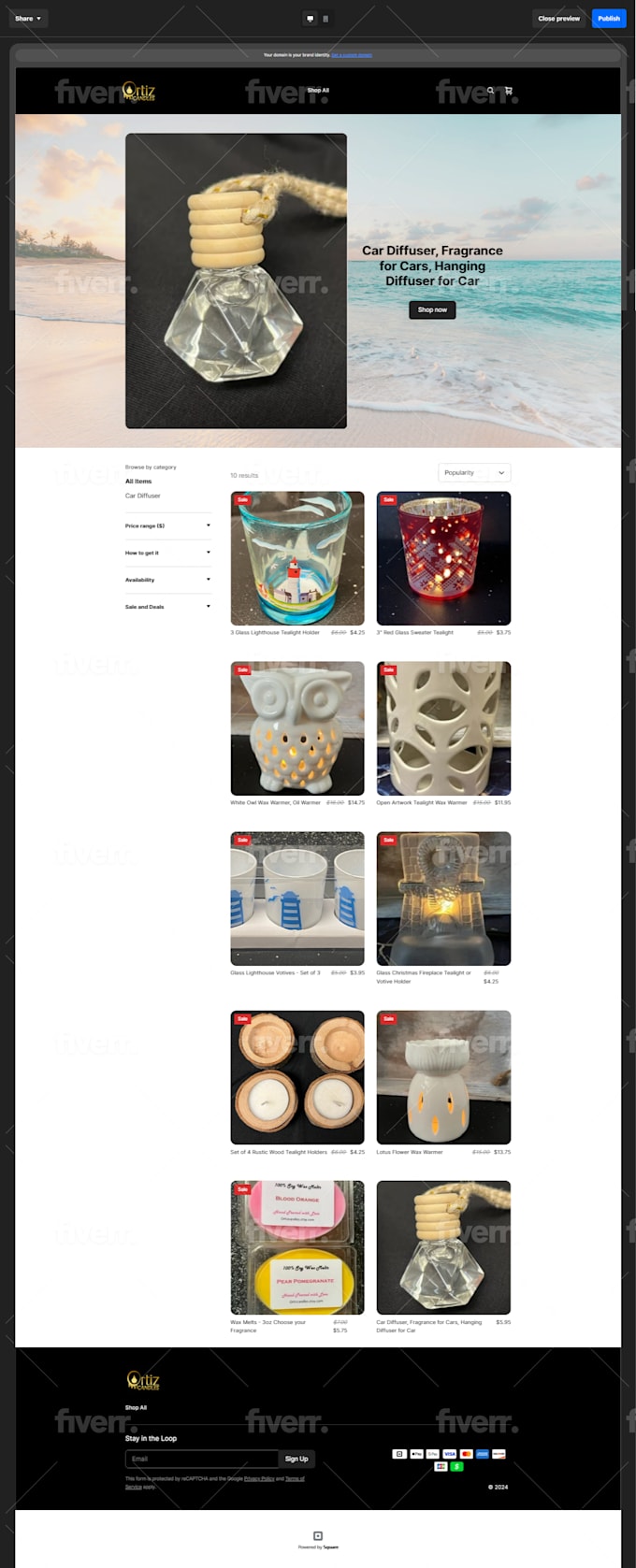 develop squarespace website redesign square online store seo squareup design - Image 4