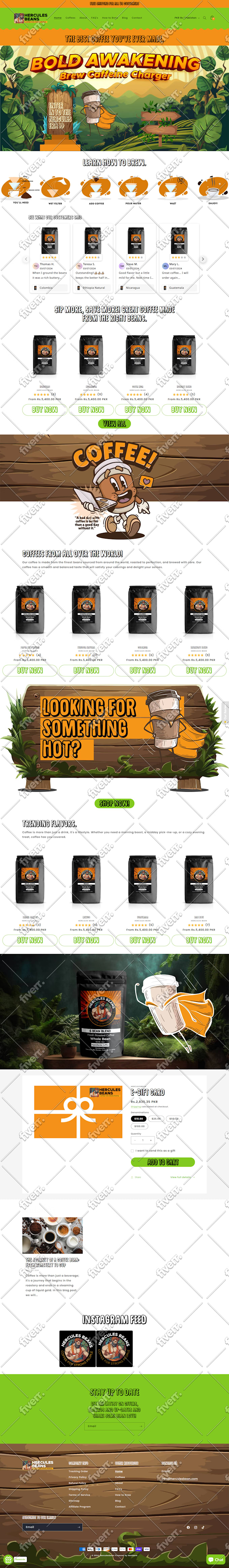 I will build private label coffee dropshipping brand website, coffee shopify store - Image 5