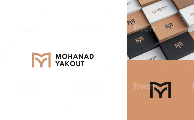 Design minimal lettere iniziali uniche logo del marchio personale