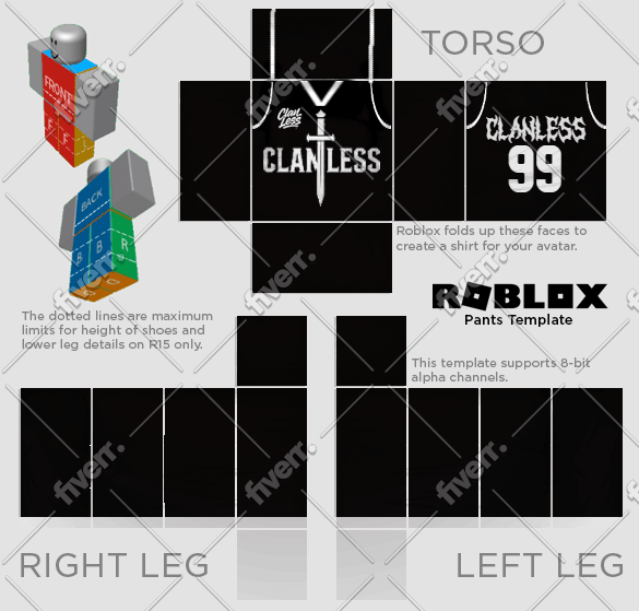Roblox Black Jumper Template Create You Roblox Shirt And Pants