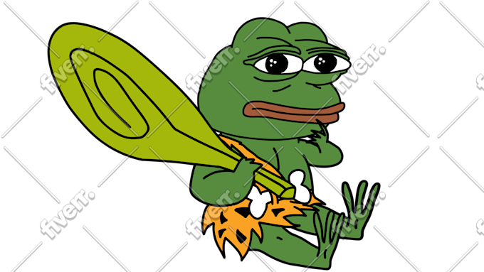 pepe Rare 90s Pepe With Katana