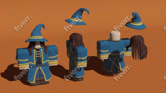 Model roblox props like armor, clothes in blender 3d by