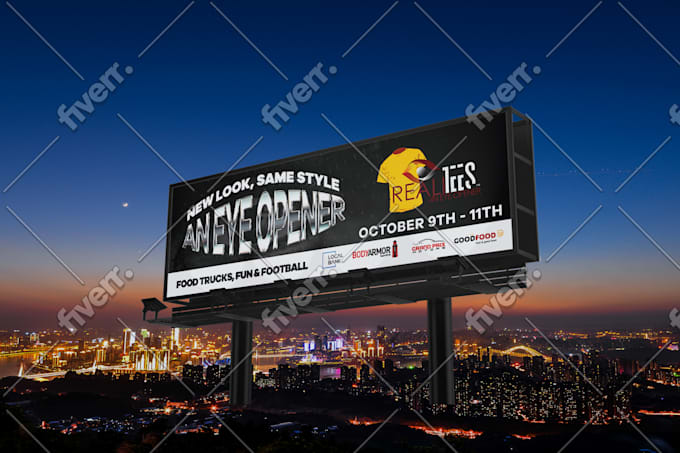 design your billboard ad or banner under 24 hrs