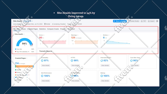 I will fix semrush errors and site audit issues - Image 9