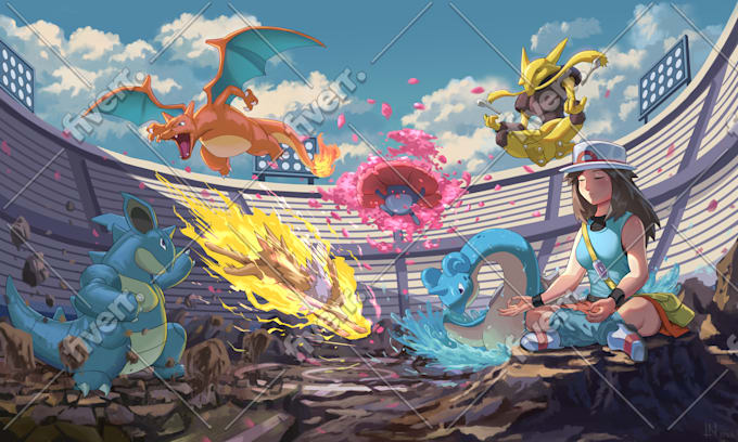 Crear fan art de pokemon