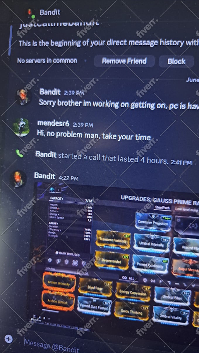 carry you in anything or coach you in warframe
