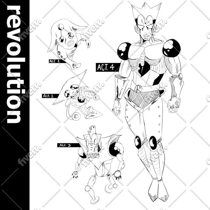 Draw you an original custom jjba stand by Necosarts Fiverr