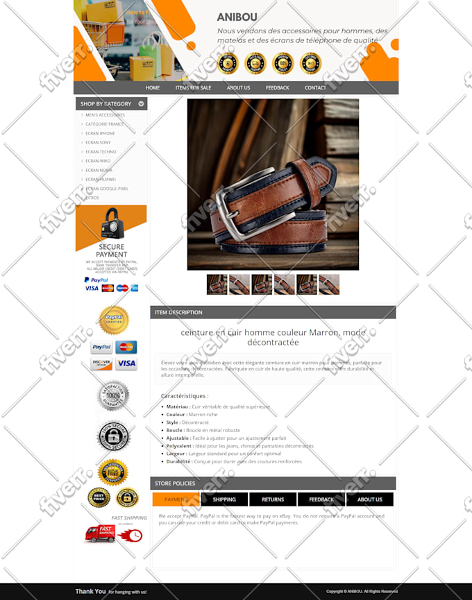 Generate responsive ebay listing templates design by Mrizwanmeo Fiverr