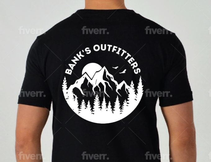 Mountain Design Logo Athletic T-Shirts - Homemade Wanderlust