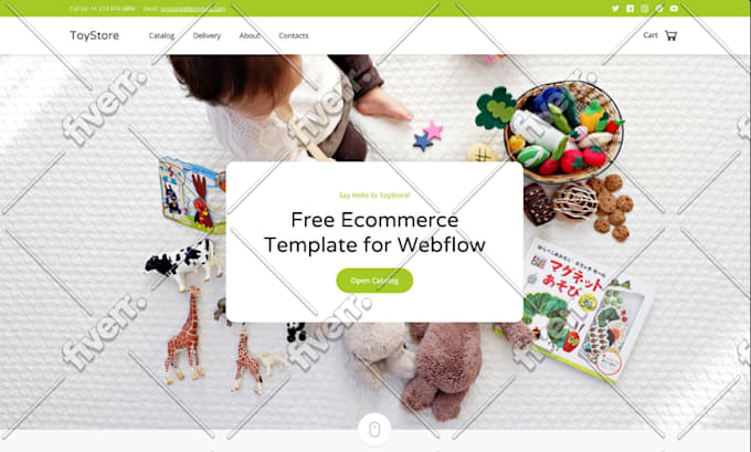 ToyStore Webflow Ecommerce HTML