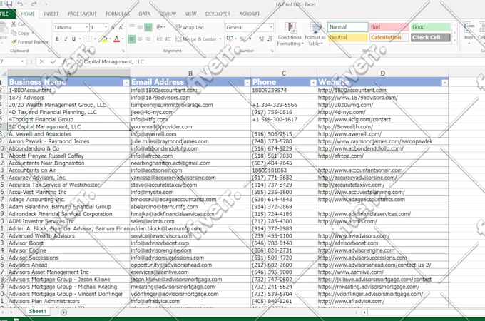 build cold calling and cold emailing list
