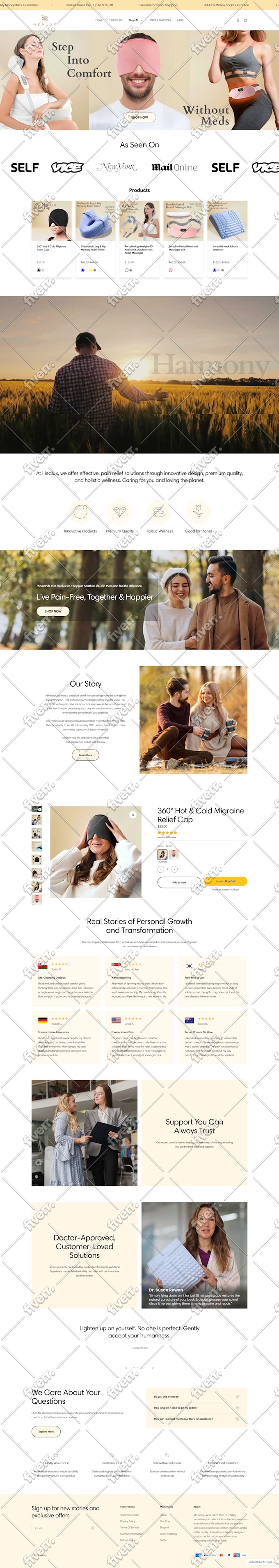 I will create, design, redesign shopify ecommerce website, design dropshipping store - Image 4