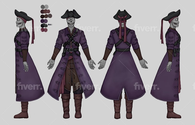 Design a reference sheet for your character by Zombiebunnyy