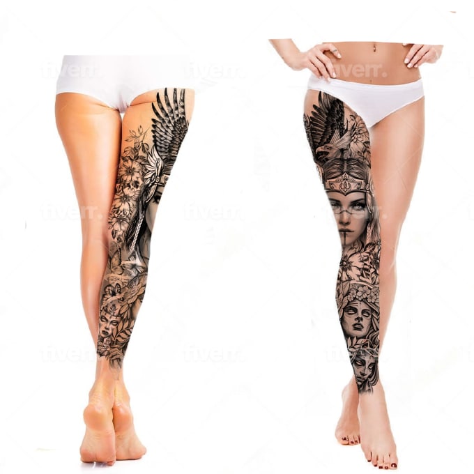 Leg Tattoo Design Images – Browse 22,559 Stock Photos, Vectors