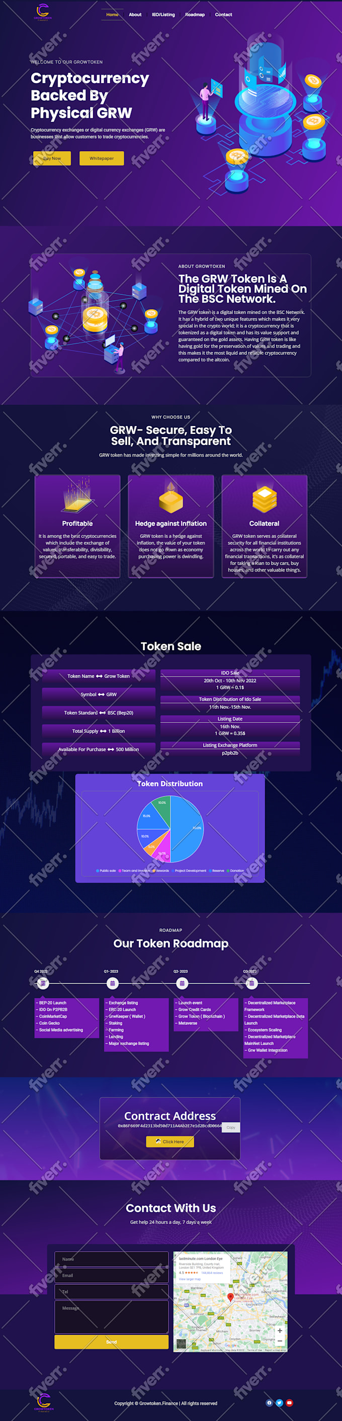 Do wordpress crypto token website, meme coin website or memecoin ui ux  design by Freelance_sapon | Fiverr