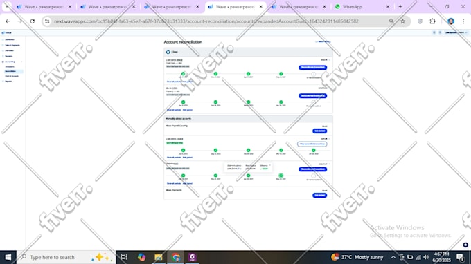 do bookkeeping  in quickbooks online and wave accounting, data entry