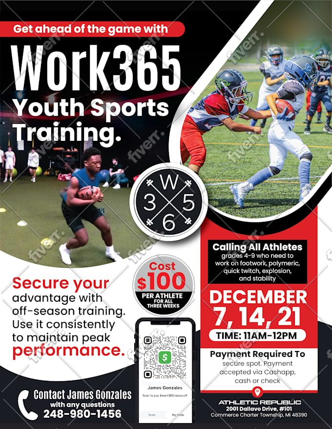 Athletic Training Flyer Design A Personal Trainer, Gym, Fitness - Main Image