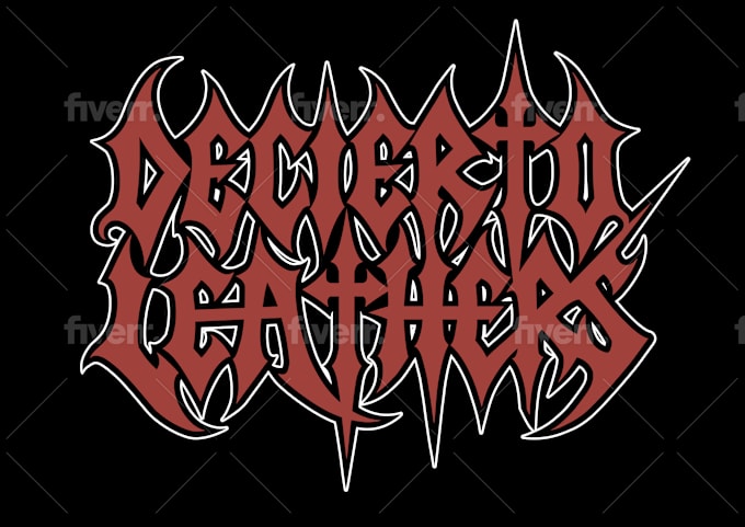 create awesome death metal, heavy metal, black metal font logo