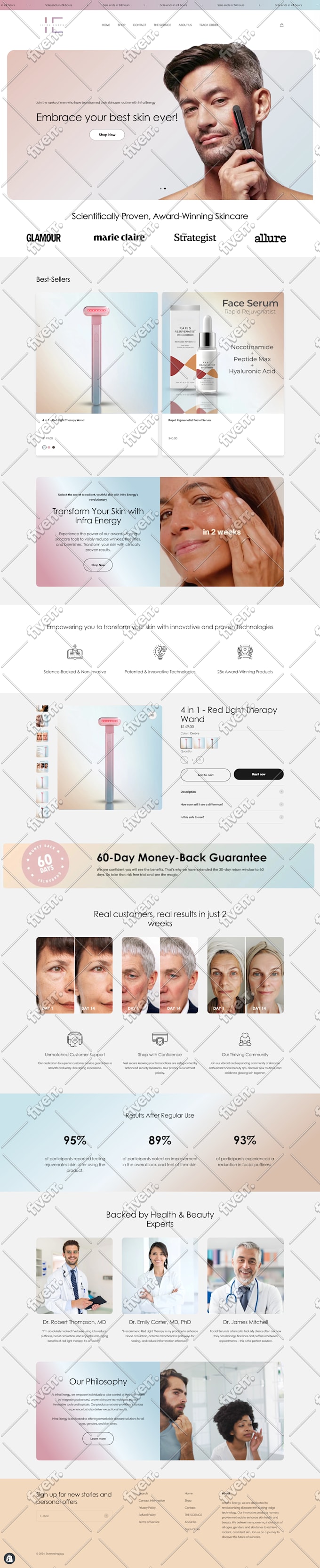 I will create, design, redesign shopify ecommerce website, design dropshipping store - Image 5