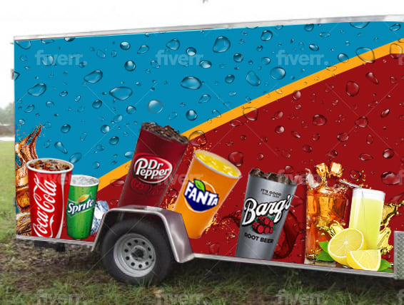 Design professional and outstanding food truck wrap truck wrap by