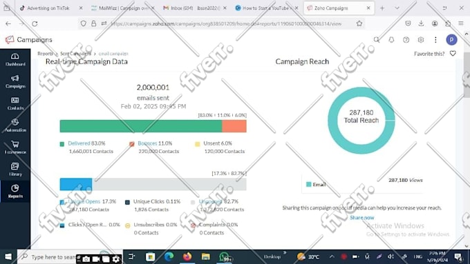 send bulk email campaign, email marketing template design