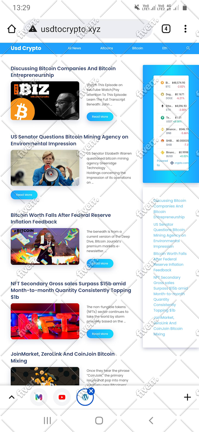 Create auto blog or automated news website by Nazzonline | Fiverr